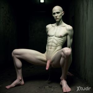 Xtudr - EsclavoMad: Slave delgado, muy blanco de piel, depilado entero. Solo amos mayores de 50 años.