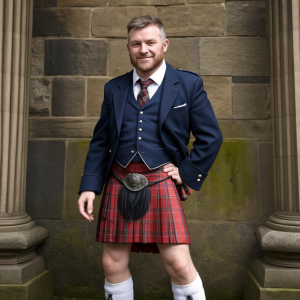 escocés con kilt