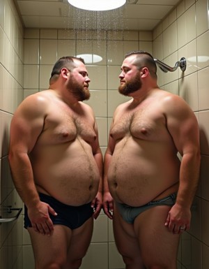 hombres gordos duchas culos gordos desnudos