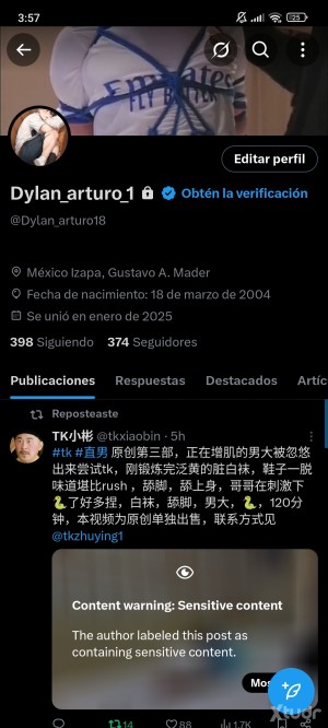 Xtudr - DylanArturo1: 
Mandenme mensaje vía Instagram, mi navegador está mal y no responde los mensajes... 
Me gustaría tener otra sesión de...