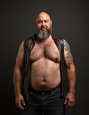 maduro obeso cuero descamisado heavy