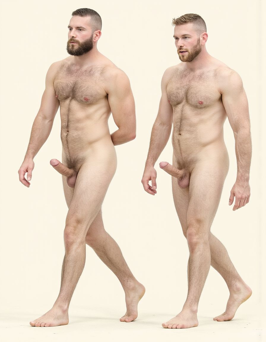 Solo hombres desnudos musculosos. Tiene pene erecto de 50 cm de longitud y 8 cm de diámetro. Dibujos tipo KAKE de Tom Tom of Finland.
((Kake Comics)). Tiene un pene de 50 cm de longitud y 8 cm de diámetro. Están caminando