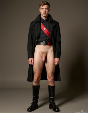 Charles George Gordon héroe de los británicos de la guerra de Crimea contra Rusia en el año 1954. Charles George Gordon de cuerpo entero (+10). Tiene pene de 40 cm de longitud y 7 cm de diámetro a la vista. Tiene las piernas desnudas y se ven con músculos muy definidos. Tiene zapatos negros brillantes en sus pies. Tiene el pelo corto, está bien peinado con una raya a la izquierda del pelo. Tiene pene de 40 cm de longitud y 7 cm de diámetro a la vista, tiene las piernas desnudas. No tiene pantalones. Tiene las piernas desnudas con músculos muy definidos. Tiene un pene de 140 cm de longitud y 7 cm de diámetro.