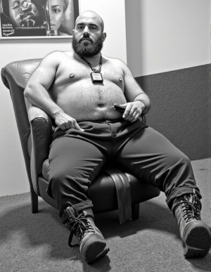 Blanco y negro. Oso fofisano