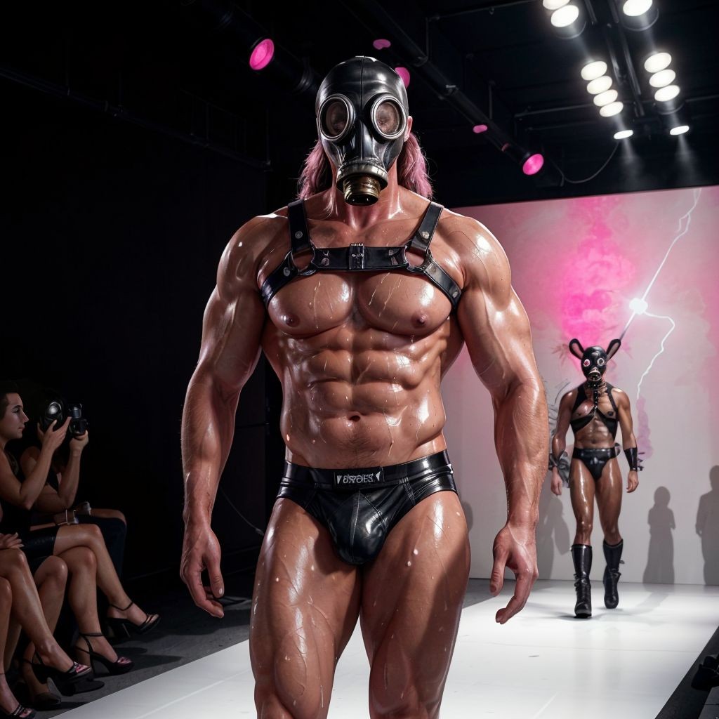 Ultima parte del desfile, enamorada de todo y mojada del todo