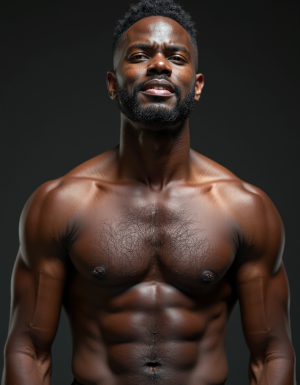 Hombres blancos maduros de 40 a 50 años, con barbas grises y cabello canoso, musculosos y con prominente presencia masculina, desnudos y erectos, rodean a un hombre latino negro de 30 años, con cuerpo atlético y definido, piel morena y cabello oscuro, también desnudo y erecto. El hombre latino negro está de pie en el centro, mientras los hombres blancos maduros se turnan para tener relaciones sexuales con él, algunos de ellos lo abrazan por detrás, otros lo besan y lo tocan, mientras que otros se arrodillan a sus pies para realizar felaciones. La escena es intensa y llena de pasión, con luces y sombras que resaltan los cuerpos musculosos y las expresiones de placer. El fondo es un dormitorio lujoso con sábanas blancas y oscuras, y la atmósfera es caliente y sensual. La imagen es hiperrealista, con detalles de alta calidad, y se centra en la nudity y la sexualidad de los personajes. (hombre latino negro:1.5, hombres blancos maduros:1.2, relaciones sexuales:1.3, desnudez:1.4, pasión:1.1)