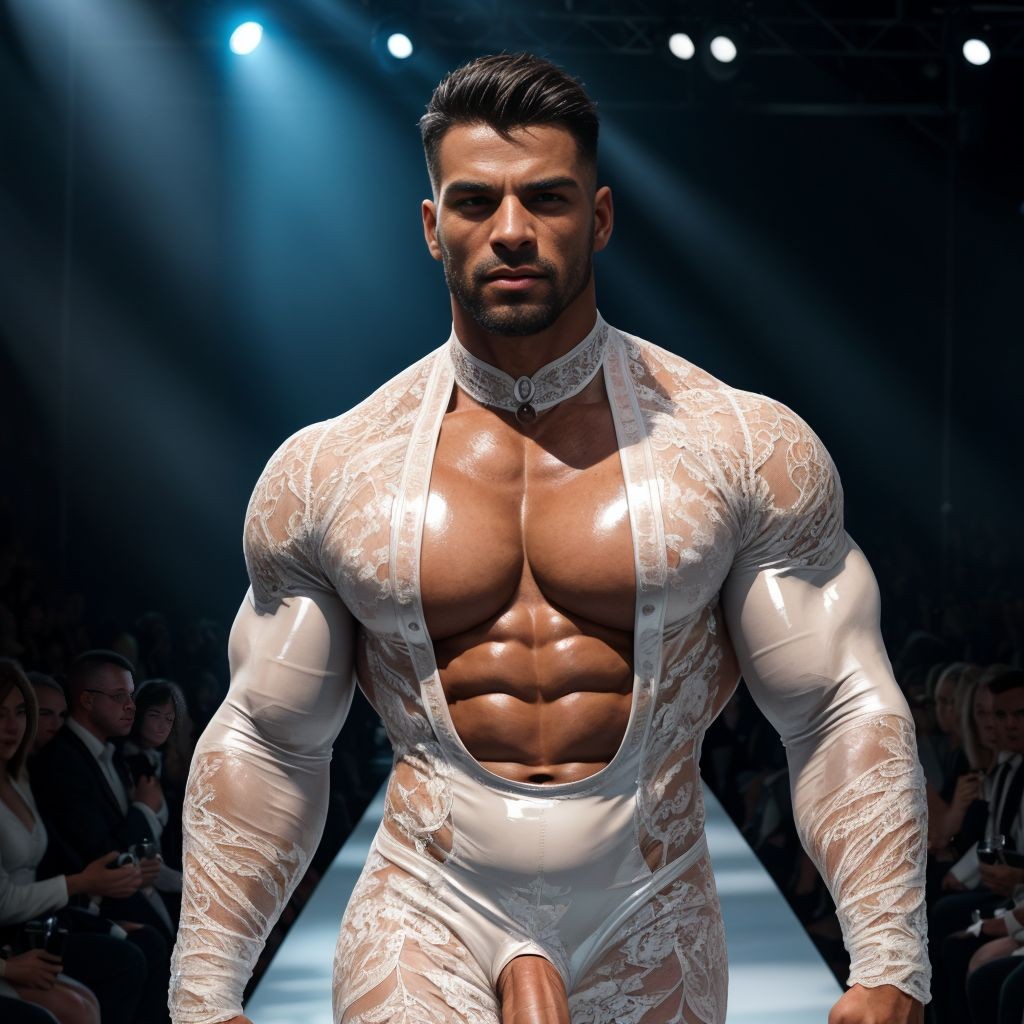Llega la hora de los trajes de novia, en latex y encaje. Quién no ha sonado casarse de blanco y con un vestido así.