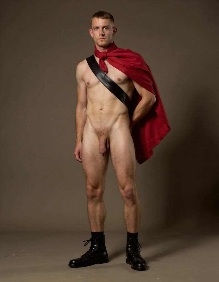 Charles George Gordon héroe de los británicos de la guerra de Crimea contra Rusia en el año 1954. Charles George Gordon de cuerpo entero (+10). Tiene pene de 40 cm de longitud y 7 cm de diámetro a la vista. Tiene las piernas desnudas y se ven con músculos muy definidos. Tiene zapatos negros brillantes en sus pies. Tiene el pelo corto, está bien peinado con una raya a la izquierda del pelo. Tiene pene de 40 cm de longitud y 7 cm de diámetro a la vista, tiene las piernas desnudas. No tiene pantalones. Tiene las piernas desnudas con músculos muy definidos. Tiene un pene de 140 cm de longitud y 7 cm de diámetro.