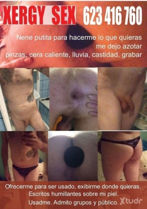 Xtudr - Sergi34sumi: 1,78 70 quilos moreno ojos pardos delgado depilado quiero ser feminizado y convertido en una puta sissy sumisa
