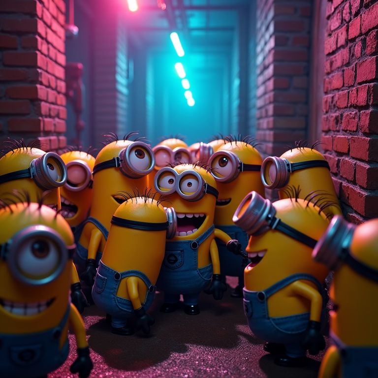 Minions en un after hours 