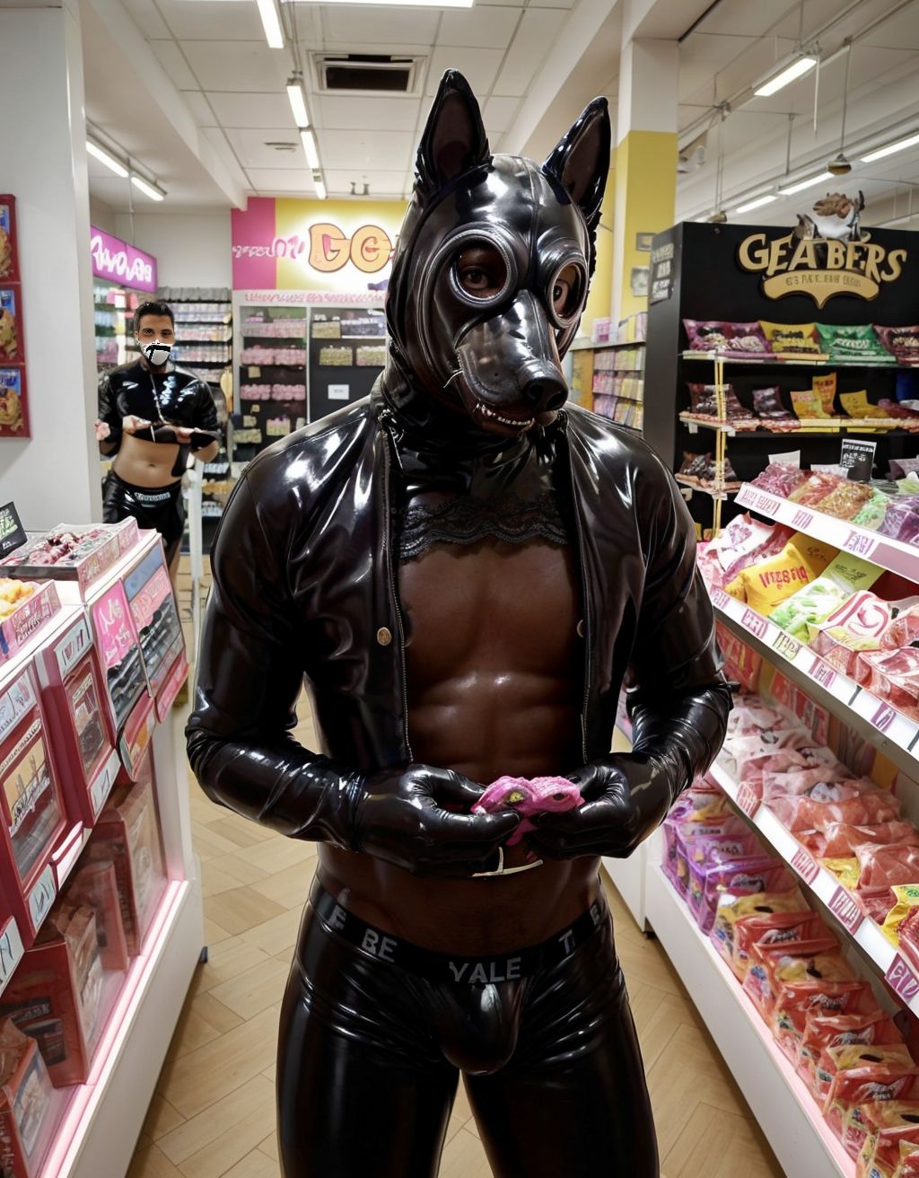 Uno de mis esclavos comprándome chuches antes de venir a hacerme la pedicura y posiblemente comerme el coño