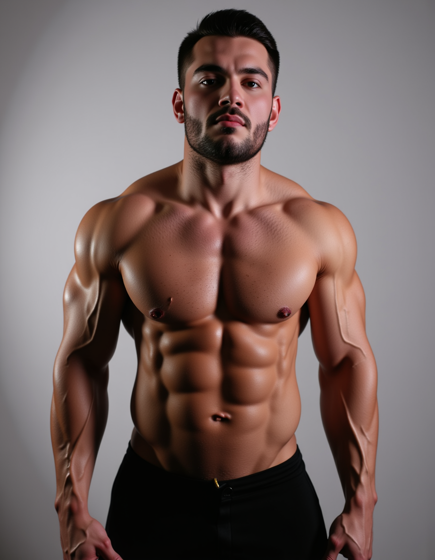 Hombre definido follandose por el culo a chico musculoso y sexy