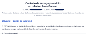Xtudr - OrangeSlut: Esclavo real y bajo contrato con mi Amo. Tengo dueño pero sé perfectamente cuál es mi lugar y me comporto como tal: obed...