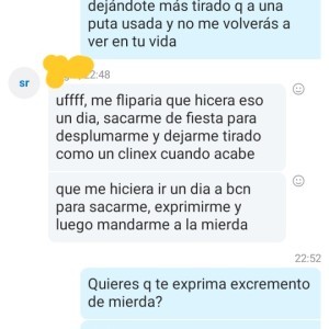 Xtudr - SpanishMacho: ¿Qué pasa? ¿Vas cachonda, eh perra? ¿Quieres venir a fregar mi casa en bolas, que te patee los huevos, me mee en tu je...