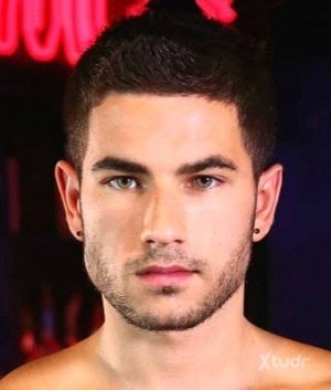 Xtudr - Kaison: jet black haired seagreen eyed athletic tan Caucasian male 