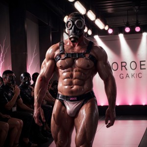Ultima parte del desfile, enamorada de todo y mojada del todo