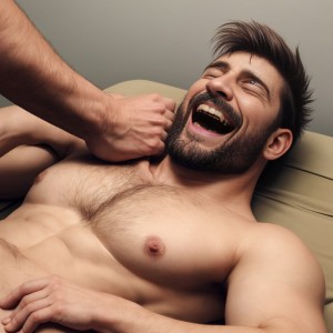 macho alfa recibe cosquillas