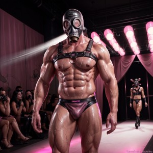 Ultima parte del desfile, enamorada de todo y mojada del todo