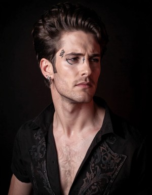 close-up of a man's neck exposed, head slightly tilted back, soft shadows, pale skin, gothic sensual atmosphere, low light, deep blacks, subtle red glow, cinematic lighting, mysterious, elegant, non explicit, focus on neck and collarbone

clean composition, luxury dark poster style