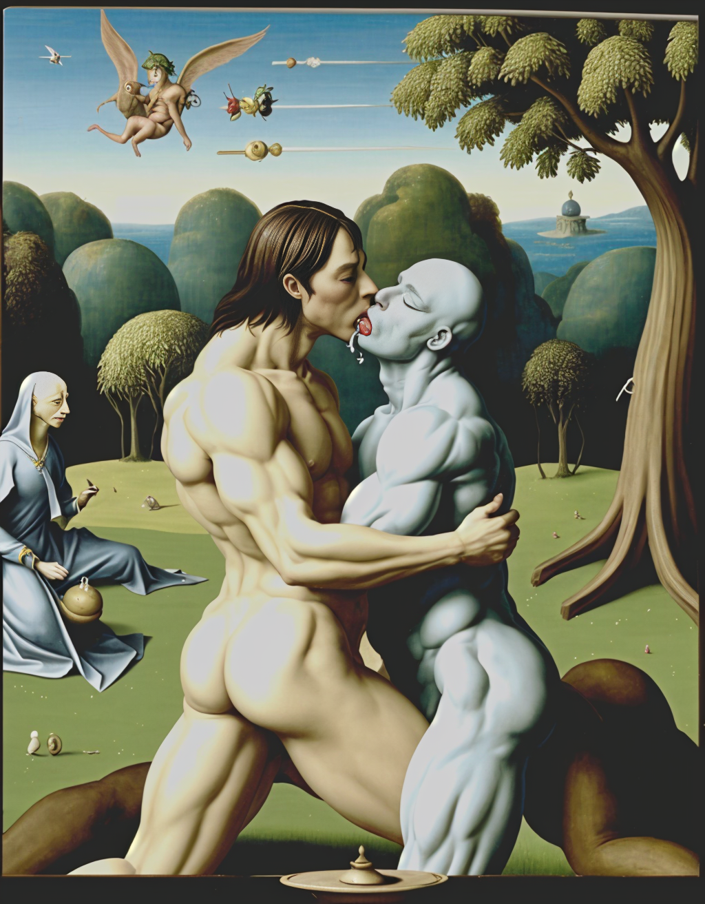 Inspirado en el Bosco. El jardín de las porno delicias