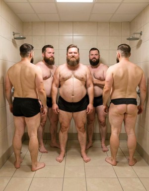 5 HOMBRES HETERO BARBUDOS DESNUDOS DUCHAS SE LES VE EL CULO. CULOS GRANDE SE KLES VE EL CULO A TODOS. SIN ROPA NINIGUNO 